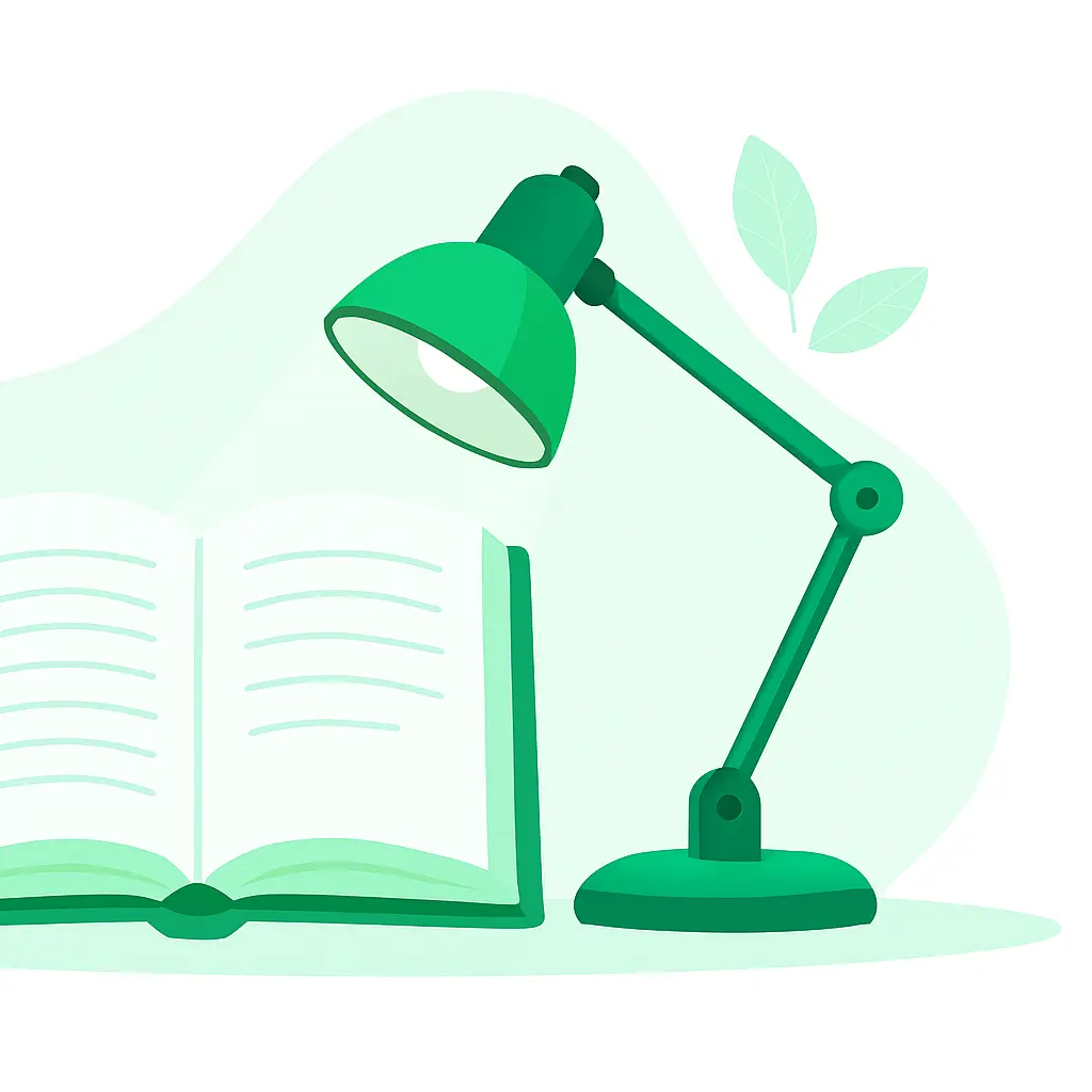 Book and light - a work station